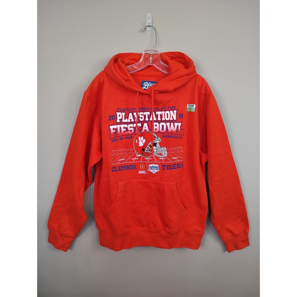 Blue‎ 84 Clemson Tigers 2019 PlayStation Fiesta Bowl Hoodie Orange Mens Small